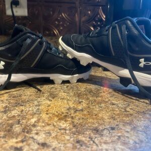 Under Armour Kids Black and White Sneakers